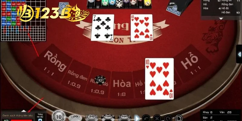 Sảnh game bài rồng hổ online 123B