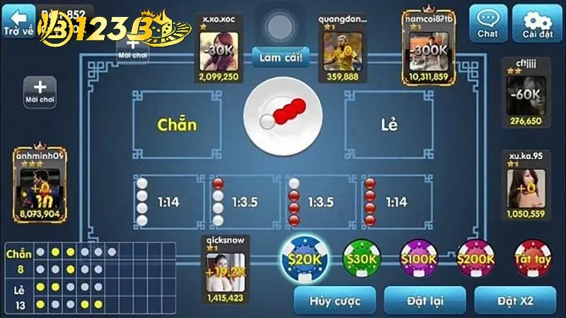 Áp dụng quy tắc 50/50 khi chơi xóc đĩa